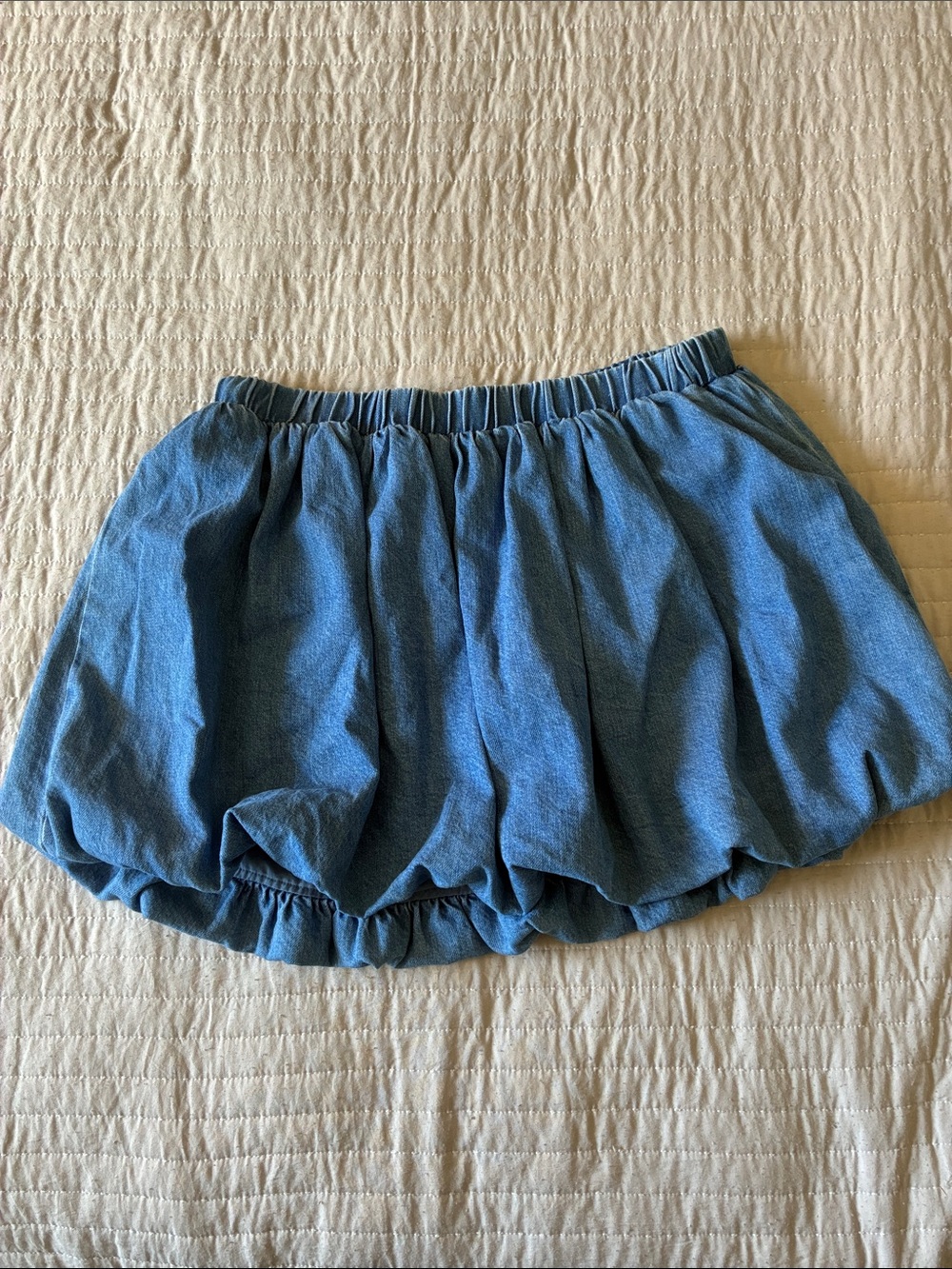 Stevie Steve Madden denim bubble skirt L